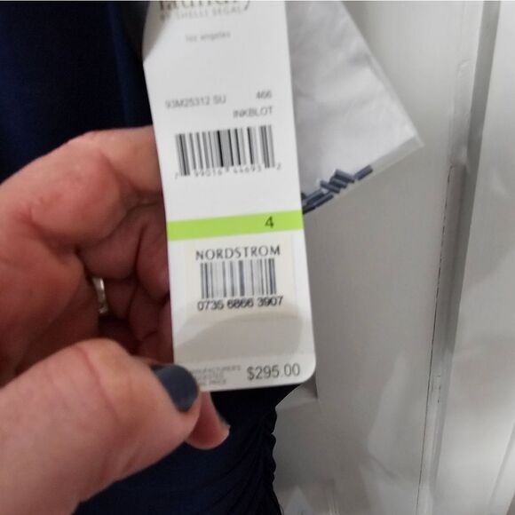 NWT Laundry elegant navy blue dress sz 4 - Picture 4 of 6